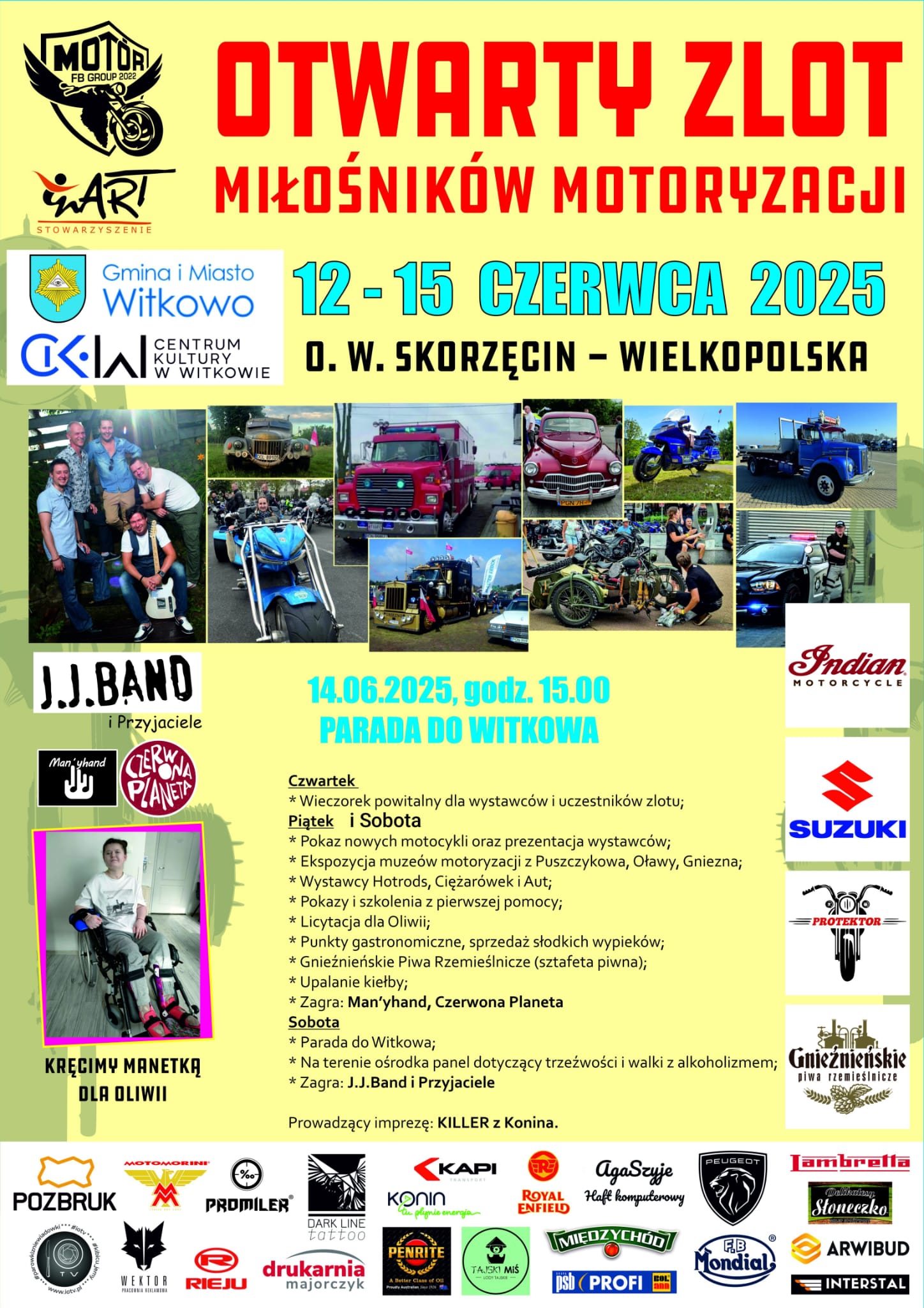 Otwarty Zlot Miłośnik&oacute;w Motoryzacji 12-15 Czerwca 2025